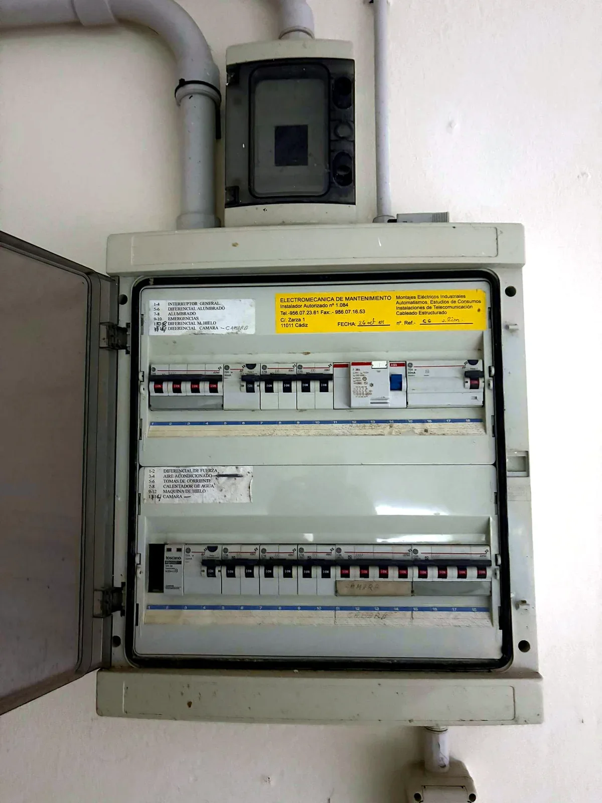 Cuadro eléctrico realizado por OTERO ENERGÍA